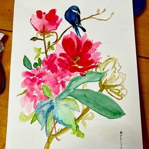 Chinese Water Color ORIGINAL WORK Commissions accepted.